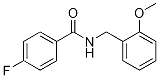 4-fluoro-N-(2-methoxybenzyl)benzamide CAS#: 331439-93-1