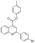 4-methylphenyl 2-(4-bromophenyl)-4-quinolinecarboxylate CAS#: 355433-72-6