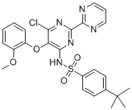 4-tert-Butyl-N-(6-chloro-5-(2-methoxyphenoxy)-2,2'-bipyrimidin-4-yl)benzenesulfonamide CAS#: 150727-06-3