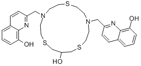 4,10-BIS[(8-HYDROXY-2-QUINOLINYL)METHYL]-1,7,13-TRITHIA-4,10-DIAZACYCLOHEXADECAN-15-OL CAS#: 343372-35-0