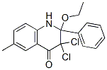 4(1H)-Quinolinone,  3,3-dichloro-2-ethoxy-2,3-dihydro-6-methyl-2-phenyl- CAS#: 147779-29-1