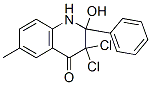 4(1H)-Quinolinone, 3,3-dichloro-2,3-dihydro-2-hydroxy-6-methyl-2-phenyl- CAS#: 147779-27-9