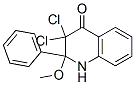 4(1H)-Quinolinone, 3,3-dichloro-2,3-dihydro-2-methoxy-2-phenyl- CAS#: 147779-26-8