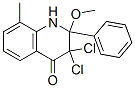 4(1H)-Quinolinone, 3,3-dichloro-2,3-dihydro-2-methoxy-8-methyl-2-phenyl- CAS#: 147779-30-4