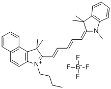 4,5 BENZO-1-BUTYL-1',3,3,3',3'-PENTA-METHYLINDADICARBOCYANINE TETRAFLUOROBORATE CAS#: 172491-72-4