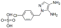 4,5-DIAMINO-1-((4-CHLOROPHENYL)METHYL)-1H-PYRAZOLE-SULFATE CAS#: 163183-00-4