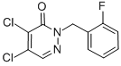4,5-DICHLORO-2-(2-FLUOROBENZYL)PYRIDAZINE-3(2H)-ONE CAS#: 175135-46-3