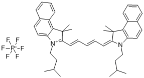 4,5:4',5'-DIBENZO-1,1'-DIISOPENTYL-3,3,3',3'-TETRAMETHYLINDADICARBOCYANINE HEXAFLUOROPHOSPHATE CAS#: 326801-92-7