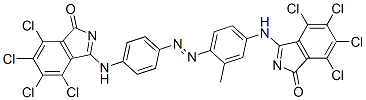 4,5,6,7-tetrachloro-3-[[3-methyl-4-[[4-[(4,5,6,7-tetrachloro-1-oxo-1H-isoindol-3-yl)amino]phenyl]azo]phenyl]amino]-1H-isoindol-1-one CAS#: 40716-47-0