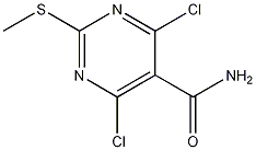 4,6-DICHLORO-2-(METHYLTHIO)PYRIMIDINE-5-CARBOXAMIDE CAS#: 313339-36-5