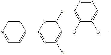 4,6-dichloro-5-(2-Methoxyphenoxy)-2-(pyridin-4-yl)pyriMidine CAS#: 150727-72-3