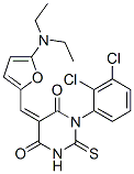 4,6(1H,5H)-Pyrimidinedione,  1-(2,3-dichlorophenyl)-5-[[5-(diethylamino)-2-furanyl]methylene]dihydro-2-thioxo- CAS#: 366830-18-4