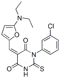4,6(1H,5H)-Pyrimidinedione,  1-(3-chlorophenyl)-5-[[5-(diethylamino)-2-furanyl]methylene]dihydro-2-thioxo- CAS#: 366823-50-9