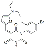 4,6(1H,5H)-Pyrimidinedione,  1-(4-bromo-2-methylphenyl)-5-[[5-(diethylamino)-2-furanyl]methylene]dihydro-2-thioxo- CAS#: 367454-21-5
