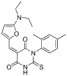 4,6(1H,5H)-Pyrimidinedione,  5-[[5-(diethylamino)-2-furanyl]methylene]-1-(2,4-dimethylphenyl)dihydro-2-thioxo- CAS#: 366467-57-4