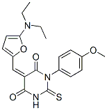 4,6(1H,5H)-Pyrimidinedione,  5-[[5-(diethylamino)-2-furanyl]methylene]dihydro-1-(4-methoxyphenyl)-2-thioxo- CAS#: 366831-33-6