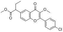 4H-1-Benzopyran-6-acetic acid, 2-(4-chlorophenyl)-alpha-ethyl-3-methox y-4-oxo-, methyl ester CAS#: 173469-85-7