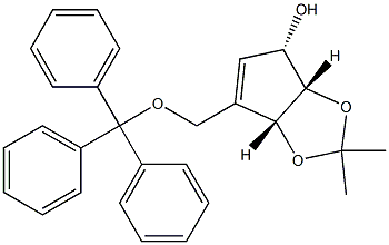 4H-Cyclopenta-1,3-dioxol-4-ol, 3a,6a-dihydro-2,2-diMethyl-6-[(triphenylMethoxy)Methyl]-, (3aS,4S,6aR)- CAS#: 163226-45-7