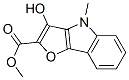 4H-Furo[3,2-b]indole-2-carboxylic  acid,  3-hydroxy-4-methyl-,  methyl  ester CAS#: 148761-44-8