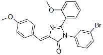 4H-Imidazol-4-one,  3-(3-bromophenyl)-3,5-dihydro-2-(2-methoxyphenyl)-5-[(4-methoxyphenyl)methylene]- CAS#: 370079-09-7