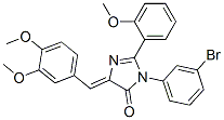 4H-Imidazol-4-one,  3-(3-bromophenyl)-5-[(3,4-dimethoxyphenyl)methylene]-3,5-dihydro-2-(2-methoxyphenyl)- CAS#: 370089-79-5