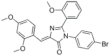 4H-Imidazol-4-one,  3-(4-bromophenyl)-5-[(2,4-dimethoxyphenyl)methylene]-3,5-dihydro-2-(2-methoxyphenyl)- CAS#: 370089-41-1