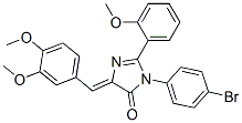 4H-Imidazol-4-one,  3-(4-bromophenyl)-5-[(3,4-dimethoxyphenyl)methylene]-3,5-dihydro-2-(2-methoxyphenyl)- CAS#: 370090-03-2