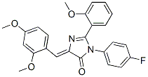4H-Imidazol-4-one,  5-[(2,4-dimethoxyphenyl)methylene]-3-(4-fluorophenyl)-3,5-dihydro-2-(2-methoxyphenyl)- CAS#: 370090-90-7