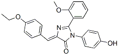 4H-Imidazol-4-one,  5-[(4-ethoxyphenyl)methylene]-3,5-dihydro-3-(4-hydroxyphenyl)-2-(2-methoxyphenyl)- CAS#: 370092-56-1