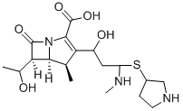 (4R,5R,6S)-6-(1-hydroxyethyl)-3-[(3S,5S)-5-[(1R)-1-hydroxy-3-methylamino-propyl]pyrrolidin-3-yl]sulfanyl-4-methyl-7-oxo-1-azabicyclo[3.2.0]hept-2-ene-2-carboxylic acid CAS#: 149951-16-6