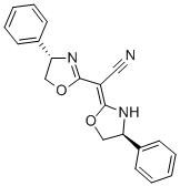(+)-(4S)-PHENYL-ALPHA-[(4S)-PHENYLOXAZOLIDIN-2-YLIDENE]-2-OXAZOLINE-2-ACETONITRILE CAS#: 150639-33-1