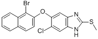 5-((1-Bromo-2-naphthalenyl)oxy)-6-chloro-2-(methylthio)-1H-benzimidazo le CAS#: 174503-67-4