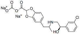 5-[(2R)-2-([(2R)-2-(3-CHLOROPHENYL)-2-HYDROXYETHYL]AMINO)PROPYL]-1,3-BENZODIOXOLE-2,2-DICARBOXYLATE DISODIUM CAS#: 151126-84-0