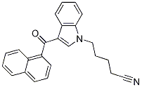 5-(3-(1-naphthoyl)-1H-indol-1-yl)pentanenitrile CAS#: 335161-19-8