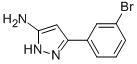 5-(3-BROMO-PHENYL)-2H-PYRAZOL-3-YLAMINE CAS#: 149246-81-1