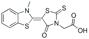 5-(3-methylbenzothiazol-2(3H)-ylidene)-4-oxo-2-thioxothiazolidin-3-acetic acid CAS#: 41504-19-2