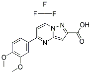 5-(3,4-DIMETHOXYPHENYL)-7-(TRIFLUOROMETHYL)PYRAZOLO[1,5-A]PYRIMIDINE-2-CARBOXYLIC ACID CAS#: 333761-16-3