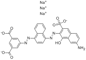5-4-(7-Amino-1-hydroxy-3-sulfonaphthalen-2-ylazo)naphthalen-1-ylazoisophthalicacidtrisodiumsalt CAS#: 160512-93-6