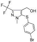 [5-[(4-BROMOPHENYL)SULFANYL]-1-METHYL-3-(TRIFLUOROMETHYL)-1H-PYRAZOL-4-YL]METHANOL CAS#: 318239-56-4