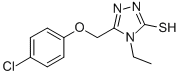 5-[(4-CHLOROPHENOXY)METHYL]-4-ETHYL-4H-1,2,4-TRIAZOLE-3-THIOL CAS#: 335215-60-6