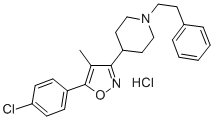 5-(4-CHLOROPHENYL)-4-METHYL-3-(1-(2-PHENYLETHYL)PIPERIDIN-4-YL)ISOXAZOLE HYDROCHLORIDE CAS#: 156337-32-5