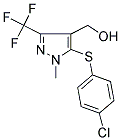 [5-[(4-CHLOROPHENYL)SULFANYL]-1-METHYL-3-(TRIFLUOROMETHYL)-1H-PYRAZOL-4-YL]METHANOL CAS#: 318239-52-0