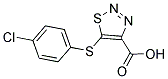 5-[(4-CHLOROPHENYL)SULFANYL]-1,2,3-THIADIAZOLE-4-CARBOXYLIC ACID CAS#: 338760-78-4