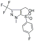 [5-[(4-FLUOROPHENYL)SULFONYL]-1-METHYL-3-(TRIFLUOROMETHYL)-1H-PYRAZOL-4-YL]METHANOL CAS#: 318469-24-8