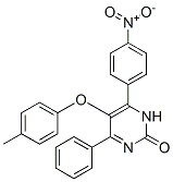 5-(4-Methylphenoxy)-4-phenyl-6-(4-nitrophenyl)-2(1H)-pyrimidinone CAS#: 42919-60-8