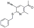 5-ACETYL-2-(BENZYLSULFANYL)-6-METHYLNICOTINONITRILE CAS#: 337922-63-1
