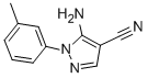 5-AMINO-1-(3-METHYLPHENYL)-1H-PYRAZOLE-4-CARBONITRILE CAS#: 175135-59-8