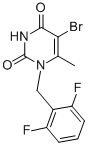 5-BROMO-1-(2,6-DIFLUORO-BENZYL)-6-METHYL-1H-PYRIMIDINE-2,4-DIONE CAS#: 352303-66-3