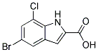 5-BROMO-7-CHLORO-1H-INDOLE-2-CARBOXYLIC ACID CAS#: 383132-31-8