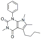 5-Butyl-3,6,7-trimethyl-1-phenyl-1H-pyrrolo[2,3-d]pyrimidine-2,4(3H,7H)-dione CAS#: 40678-92-0